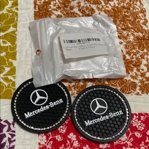 Mercedes-Benz Black Drink Coasters